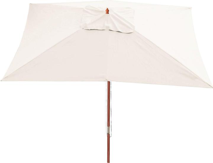 Immagine prodotto Swisshandel24 Ombrellone, Ombrellone da giardino Ombrellone da mercato, 3x4m Poliestere/Legno 6kg - crema (4 m)