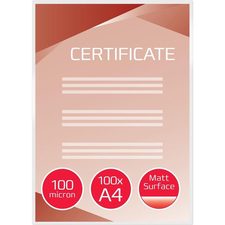 Produktbild GBC Matt Pouch 200 Mikron 100er-Pack (A4, 100 Stück, 200 µm)