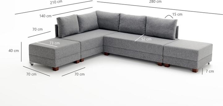 Actual product image Atelier del Sofa Violeta (Corner sofa)