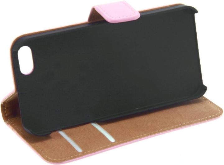 Actual product image NoName Slim Leather Book Case for iPhone 6 Plus - pink 4250710556335 (Apple iPhone 6 Plus)