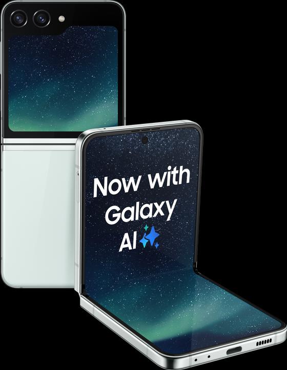 Image du produit Samsung Galaxy Z Flip5 (512 Go, Mint, 6.70", SIM + eSIM, 12 Mpx, 5G)