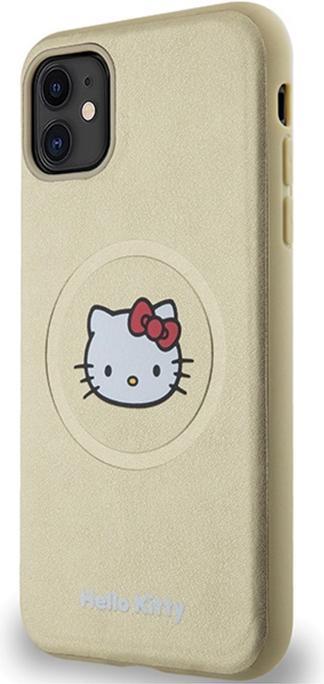 Immagine prodotto Hello Kitty HKHMN61PGHCKD iPhone 11 / Xr 6.1" złoty/oro custodia rigida in pelle Kitty Head MagSafe (Apple iPhone 11)