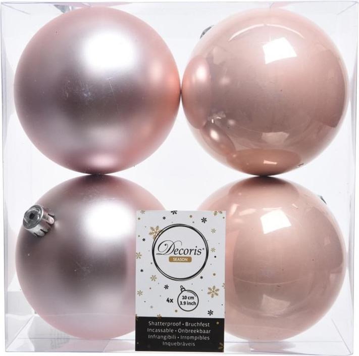 Immagine prodotto Kaemingk Baubles natalizi monocolore infrangibili (confezione da 4) (4 -parte)