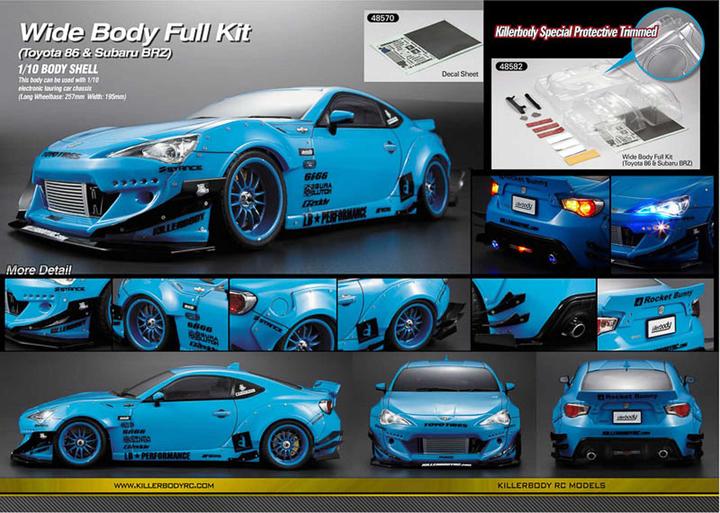 Produktbild killerbody Wide Body Full Kit Nr 1 für Toyota 86 & Subaru BRZ