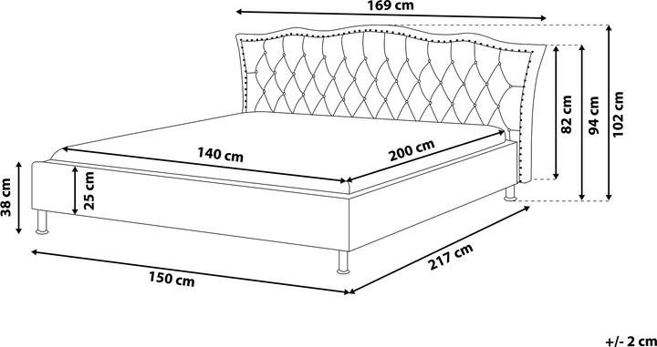 Produktbild Beliani Metz (140 x 200 cm)