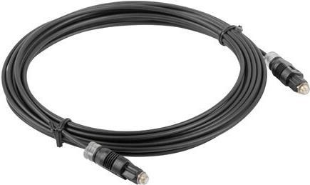 Actual product image Lanberg CA-TOSL-10CC-0010-BK Fiber optic cable TOSLINK (1 m, TOSLINK)