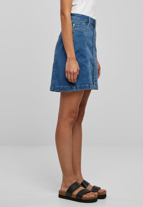 Produktbild Urban Classics Ladies Organic Stretch Button Denim Skirt - 69955 (26)