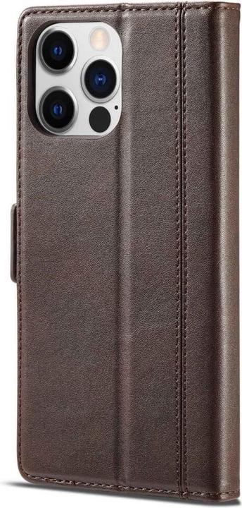 Produktbild Cover-Discount iPhone 14 Pro - Stand Flip Case Hülle braun (Apple iPhone 14 Pro)