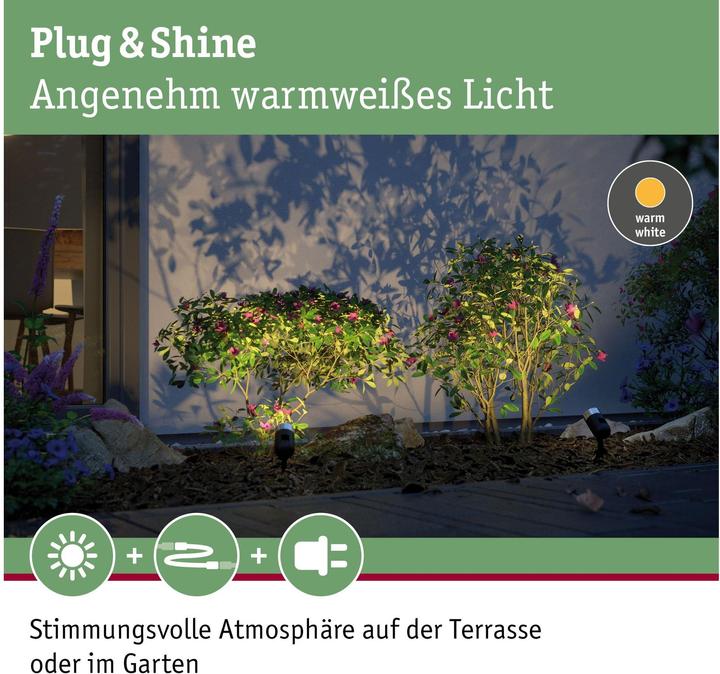 Immagine prodotto Paulmann Plug & Shine Pike (370 lm, IP65)