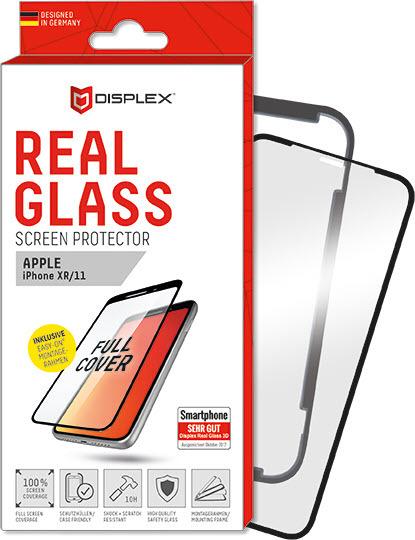 Produktbild Displex Real Glass, Full Cover Panzerglas (1 Stück, Apple iPhone XR)