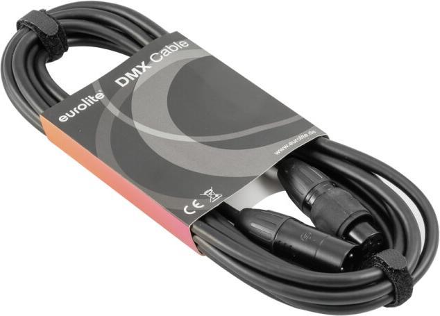 Actual product image Eurolite DMX Kabel SEC-1 IP65 3pol 10m sw (10 m)