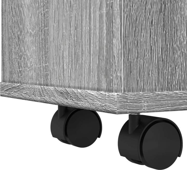 Actual product image VidaXL Narrow bathroom cabinet with castors