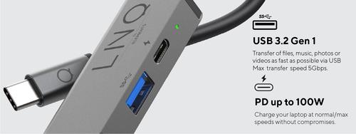 Actual product image LINQ Connects 3in1 USB-C Multiport Hub (USB-C, 1 Ports)