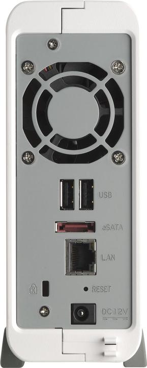 Actual product image QNAP TS-110, iSCSI NAS for 1x SATA, Windows AD, NFS