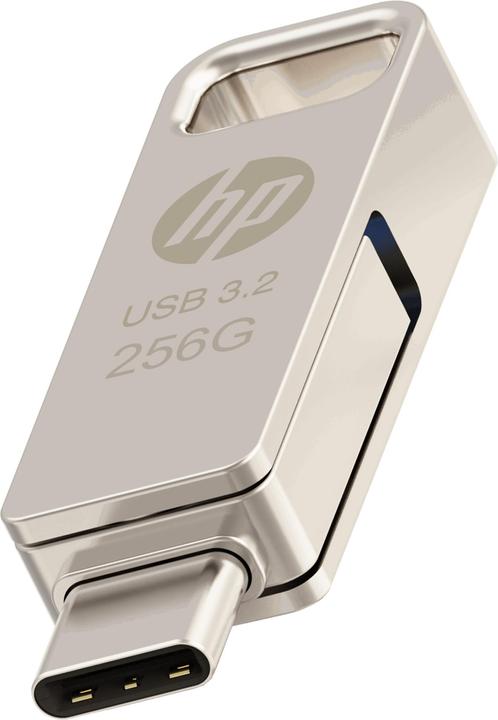 Actual product image HP 256GB x206c OTG Type-C Metal Flash Drive (256 GB, USB-C, USB 3.2)