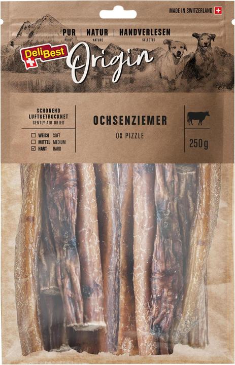 Image du produit DeliBest Snack à mâcher Origin Triquets de boeuf 15 cm, 250 g, viande suisse (1 pcs, 280 g)