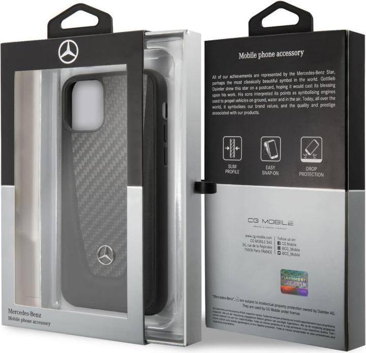 Image du produit Mercedes-Benz iPhone 11 Pro étui rigide en cuir et fibre de carbone (Apple iPhone 11 Pro)