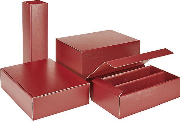 Produktbild kaiserkraft Flaschen-Geschenkkarton mit Struktur (1 x)