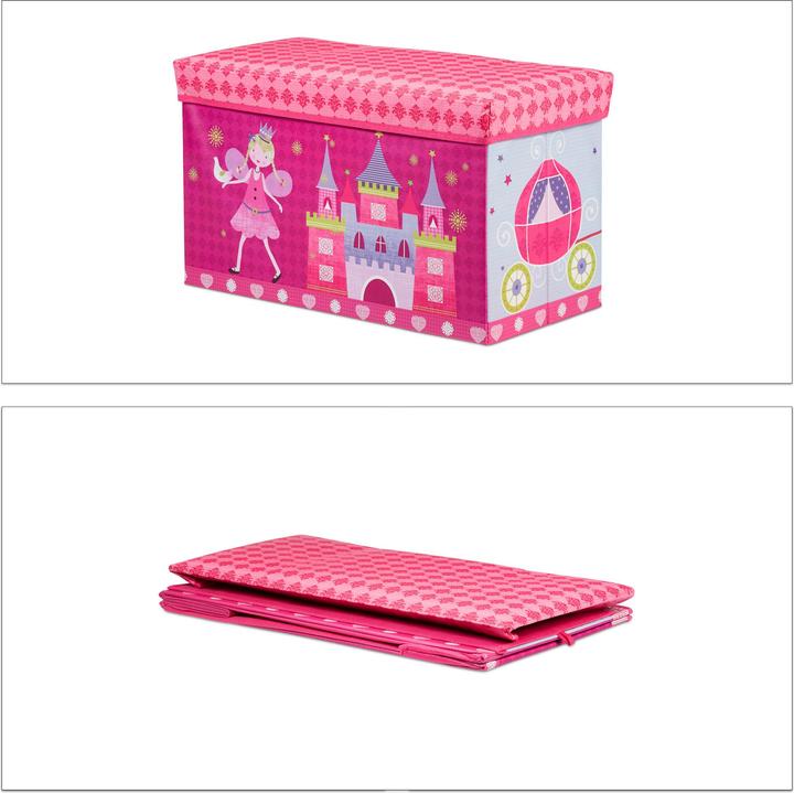 Actual product image Relaxdays Kids' Toy Box Ottoman