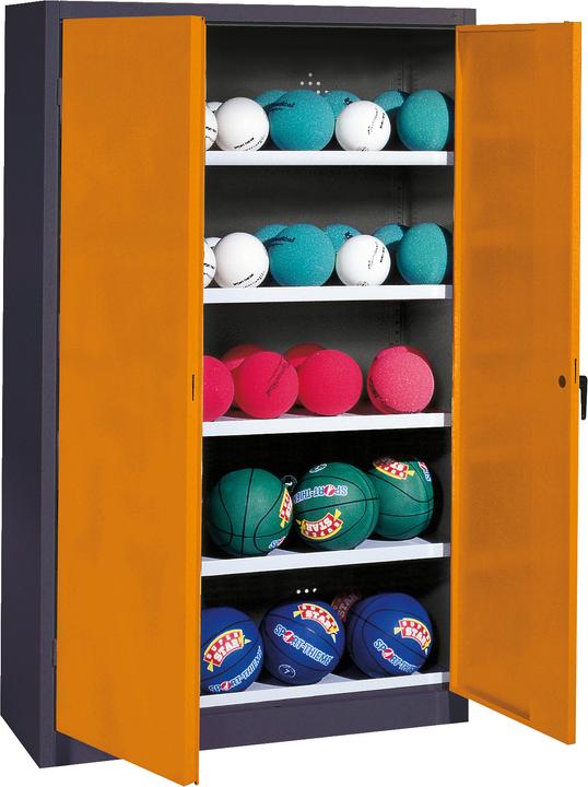 Produktbild C+P Ballschrank (HxBxT: 195x150x50 cm, mit Vollblech-Flügeltüren, Typ 3)