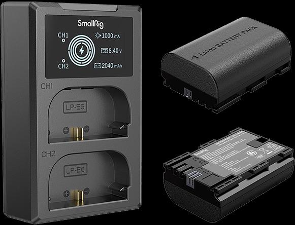 Actual product image SmallRig LP-E6NH Camera Battery and Charger Kit 3821 (Rechargeable battery)