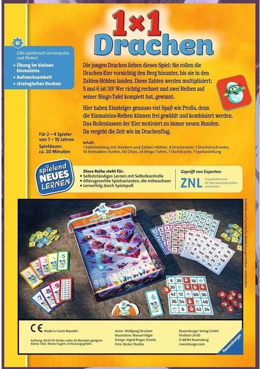 Actual product image Ravensburger 1x1 Dragons (German)
