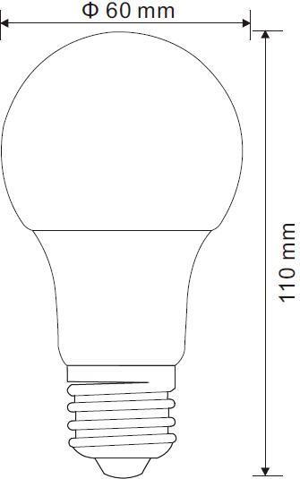 Actual product image Globo LED illuminant aluminum 2xE27 LED (E27, 9 W, 810 lm, 2 x, F)