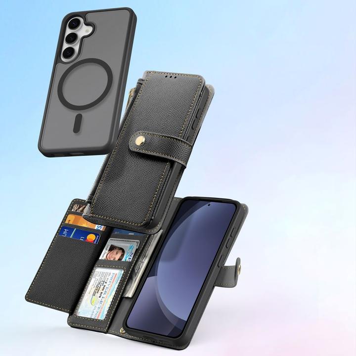 Actual product image Dux Ducis Lawa Series MagSafe Kunstleder Bookcover Hülle (Samsung Galaxy S25)