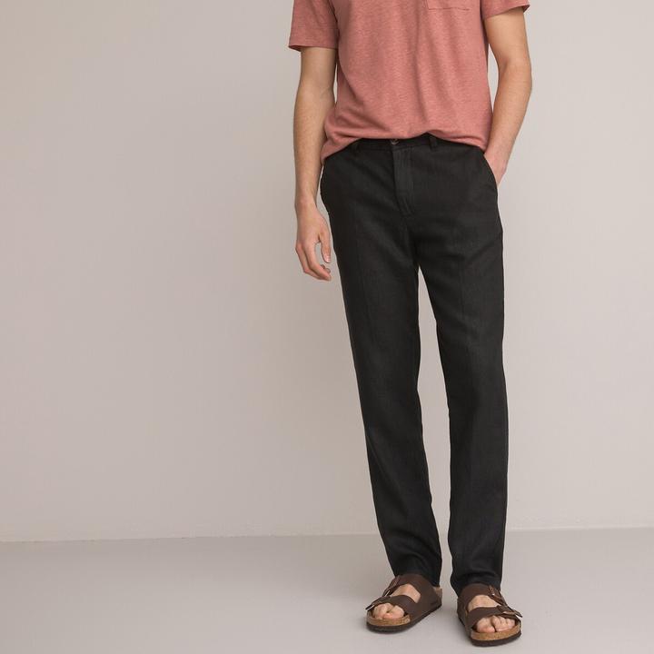Actual product image La Redoute Collections Linen trousers (48)