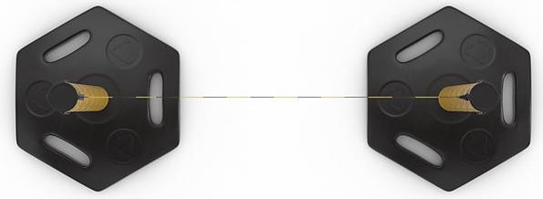 Actual product image kaiserkraft Belt barrier post, PU 2 pcs.