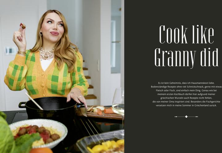 Actual product image Cook with Love, Eat with Passion (German, Mademoiselle Nicolette, Nicolette Fountaris, 2023)