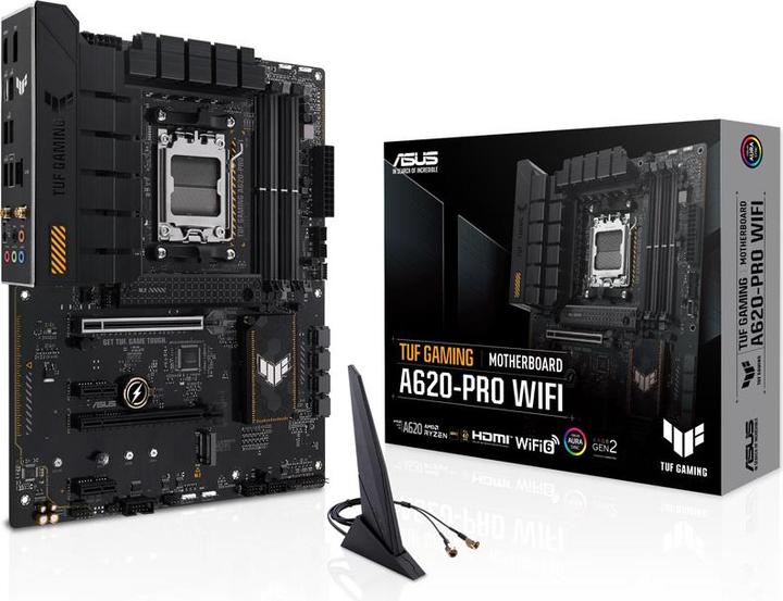 Image du produit ASUS TUF GAMING A620-PRO WIFI (AM5, AMD A620, ATX)