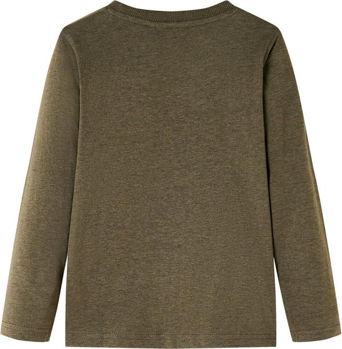 Actual product image VidaXL Children's long-sleeved shirt Khaki Melange 140,Material: 80 (140)