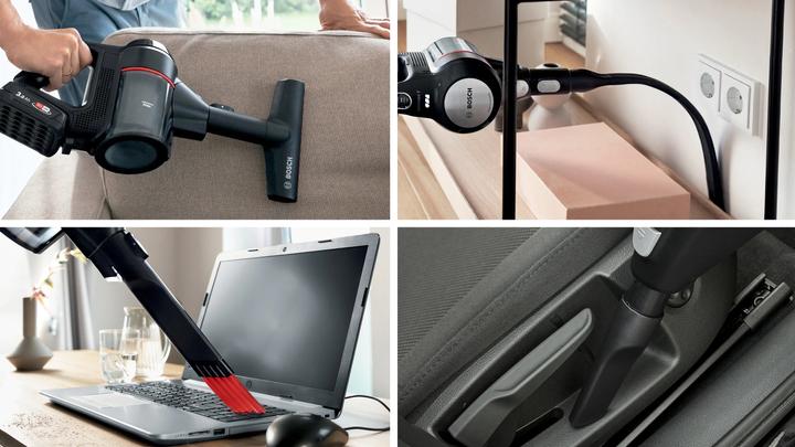 Produktbild Bosch Hausgeräte BCS712XXL, Beutellos, Schwarz, 0,3 l, Trocken, Filterung, 82 dB