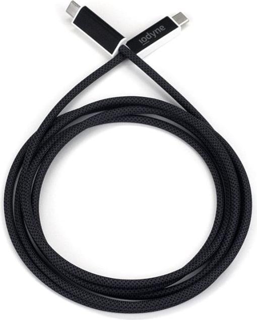 Iodyne Set of 4 pieces of 2m USB4 / Certified Thunderbolt 40 Gb/s Braided Cable - Black (2 m)