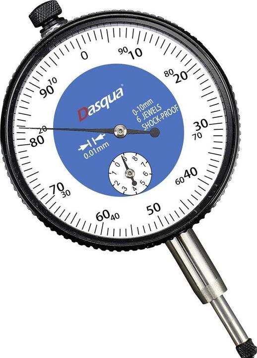 Actual product image Dasqua 5121-1105 Stossfeste Messuhr mit Kontrollmass 10 mm
