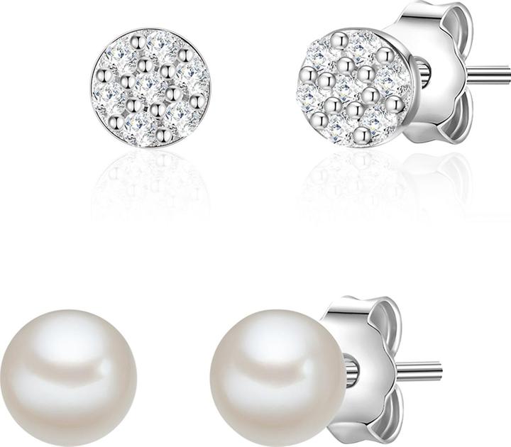 Produktbild Glanzstücke München Damen Sterling Silber Zirkonia Süsswasser-Zuchtperle silber - 23814 (Sterling Silber)