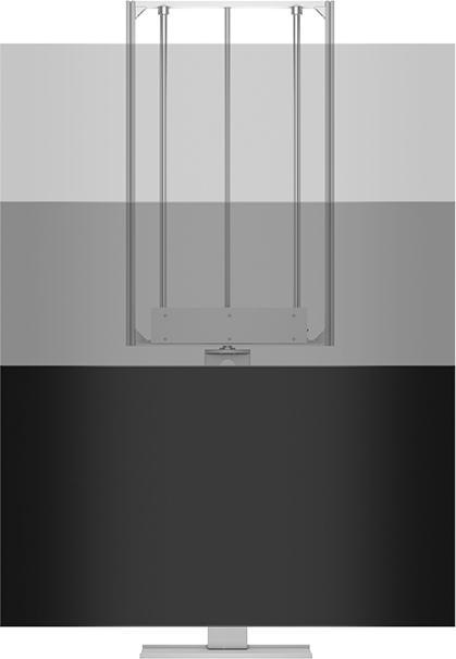 Immagine prodotto DSS Sollevatore da soffitto per TV, 55-75", senza fili, max 40 kg, nero (75", 40 kg)