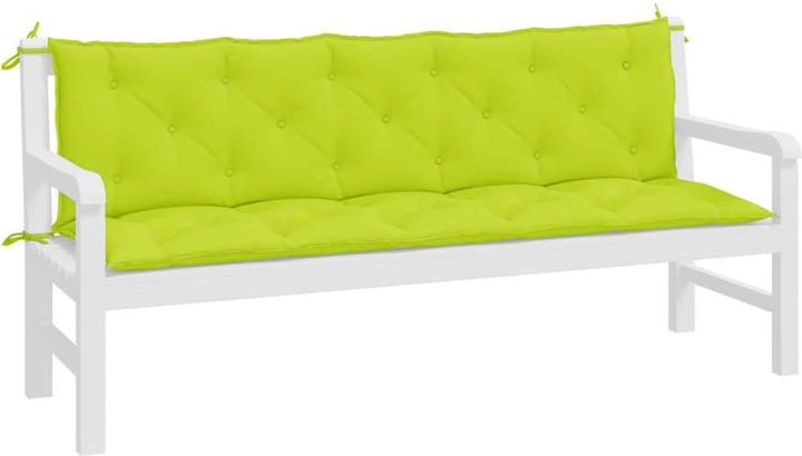 Image du produit VidaXL Coussins de banc de jardin 2 pcs. O x tissu ford (180 x 50 x 7 cm)