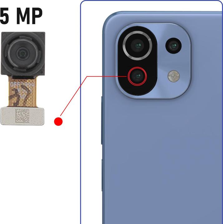 Image du produit Clappio Objectif macro pièce de rechange (Xiaomi 11 Lite 5G NE)