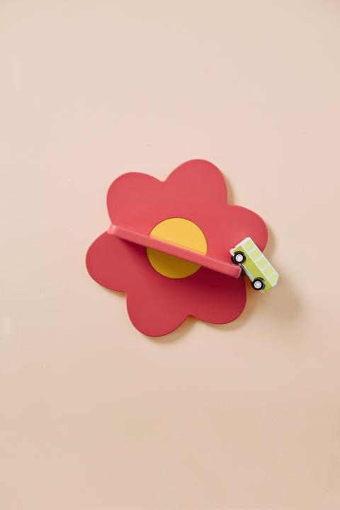 Actual product image Kids Concept Flower-shaped wall shelf in pink