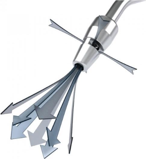 Immagine prodotto Elmag - Ausblaspistole JWL TURBO, Ø 8mm Rohr gebogen, ByPass Düse, inkl. Stecknippel