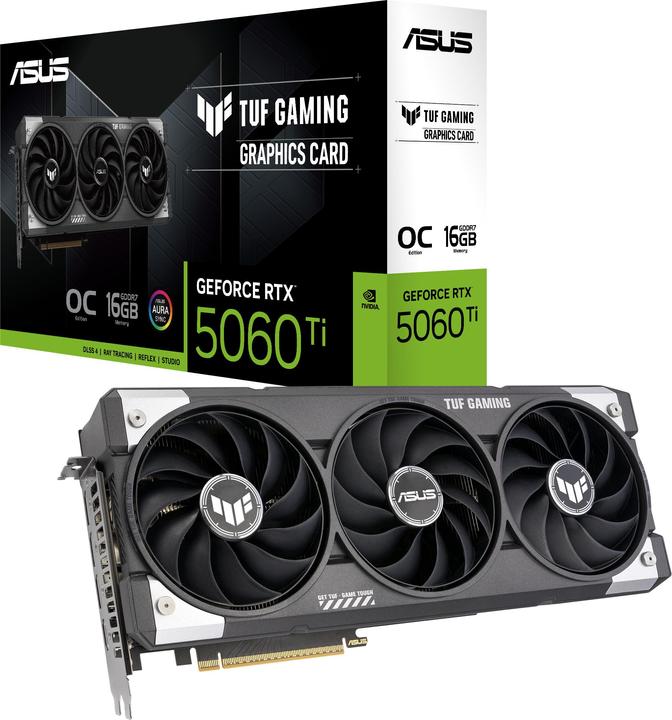 Image du produit ASUS TUF Gaming GeForce RTX 5060 Ti OC (16 Go)