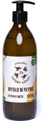 Mydlarnia Cztery Szpaki Flüssigseife Zitrone und Minze 500ml (Flüssigseife, 500 ml)