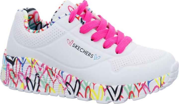 Actual product image Skechers Uno Lite Lovely Luv Girls Sneaker (34)