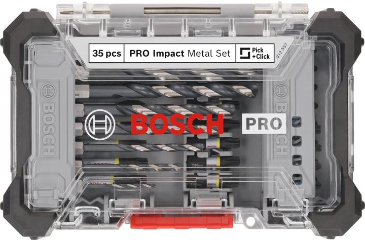 Actual product image Bosch Professional Zubehör PRO Impact screwdriver bits and metal drill bits mixed set, 35 pcs.