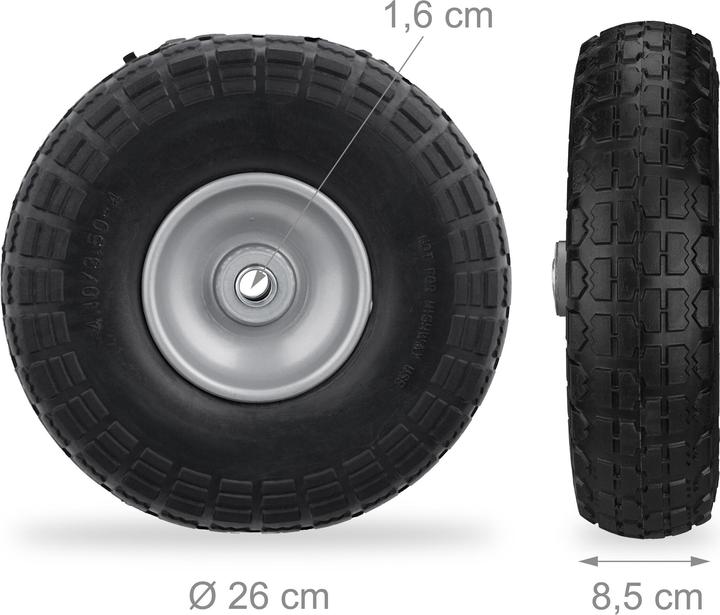 Immagine prodotto Relaxdays 4x ruote-scorta-carro (150 kg)