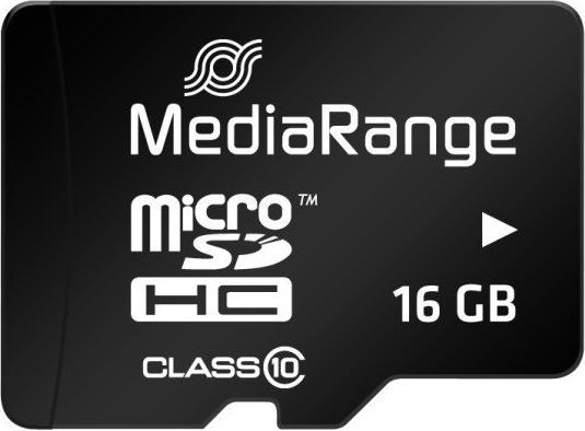 Produktbild MediaRange MR958 memory card MicroSDHC Class 10 (16 GB, microSDHC, U1, UHS-I)