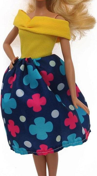Image du produit Hermex Robe de mode pour poupée Barbie Fashion nouvelle collection Jaune Bleu
