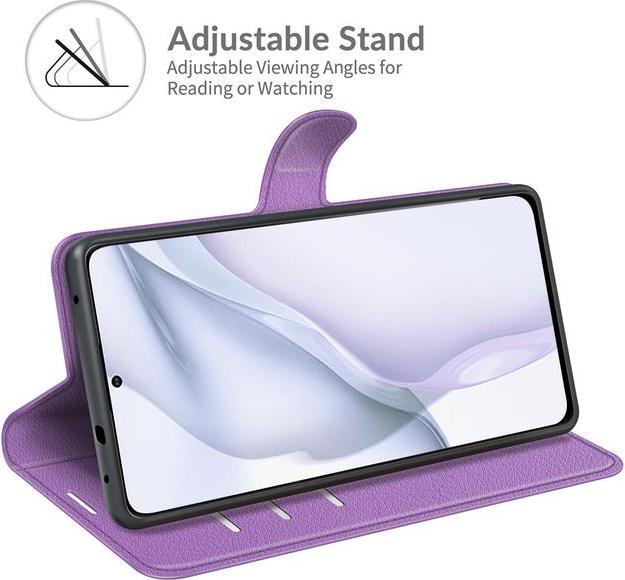 Actual product image MU Classic Litchi Leather Bookcover Series (Huawei P50)